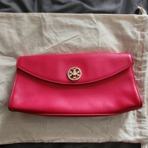 SOLD Tory Burch Vibrant Red Clutch